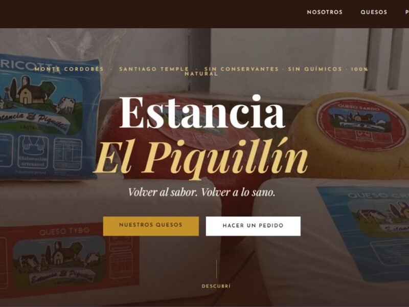 Estancia El Piquillín: quesos artesanales de Santiago Temple que llegan directo de la fábrica a tu mesa