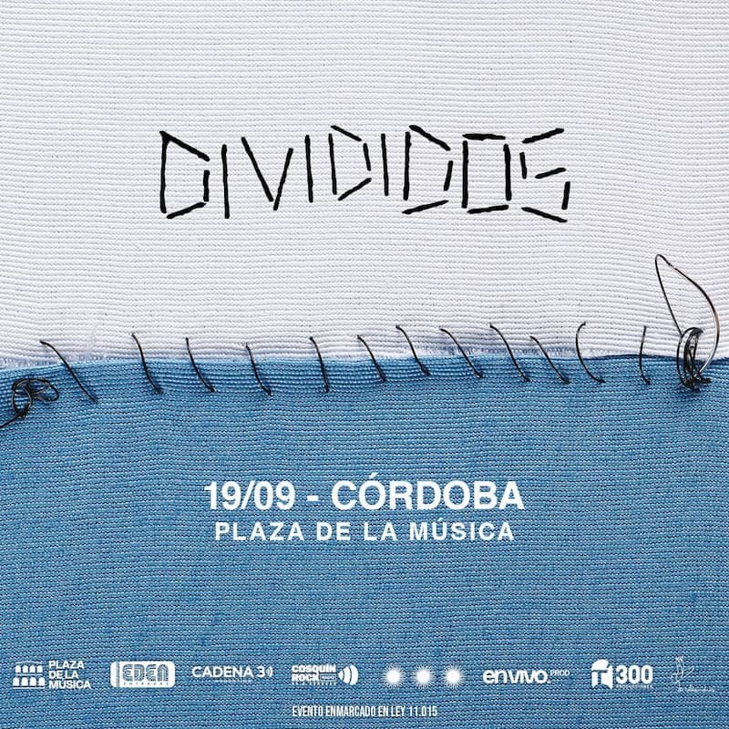 Divididos en Córdoba: la banda confirmó show el 19 de septiembre en Plaza de la Música