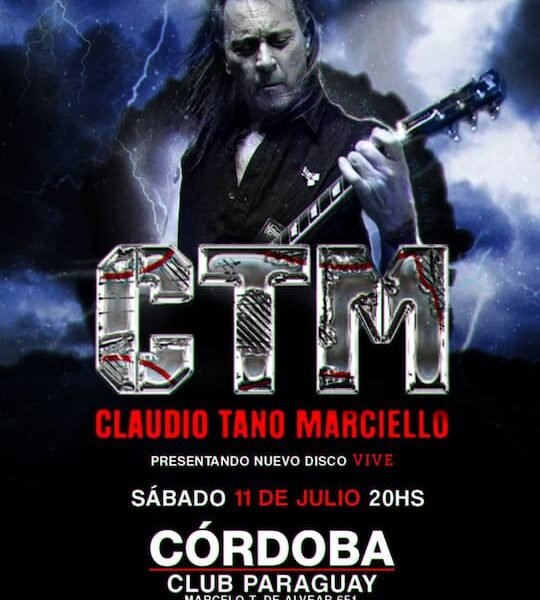 Flyer Tano Marciello en Córdoba