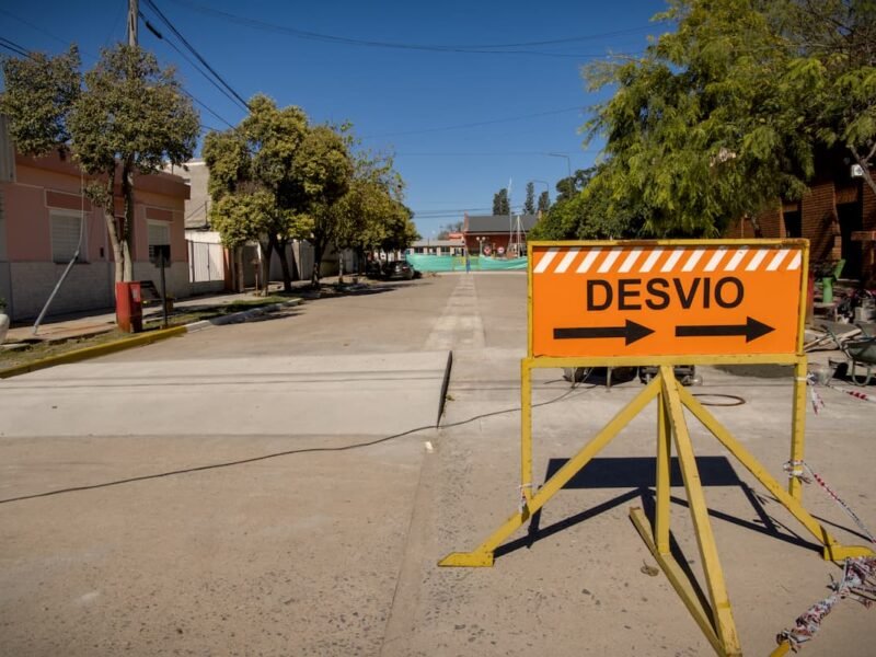 Obras en calles de Santiago Temple