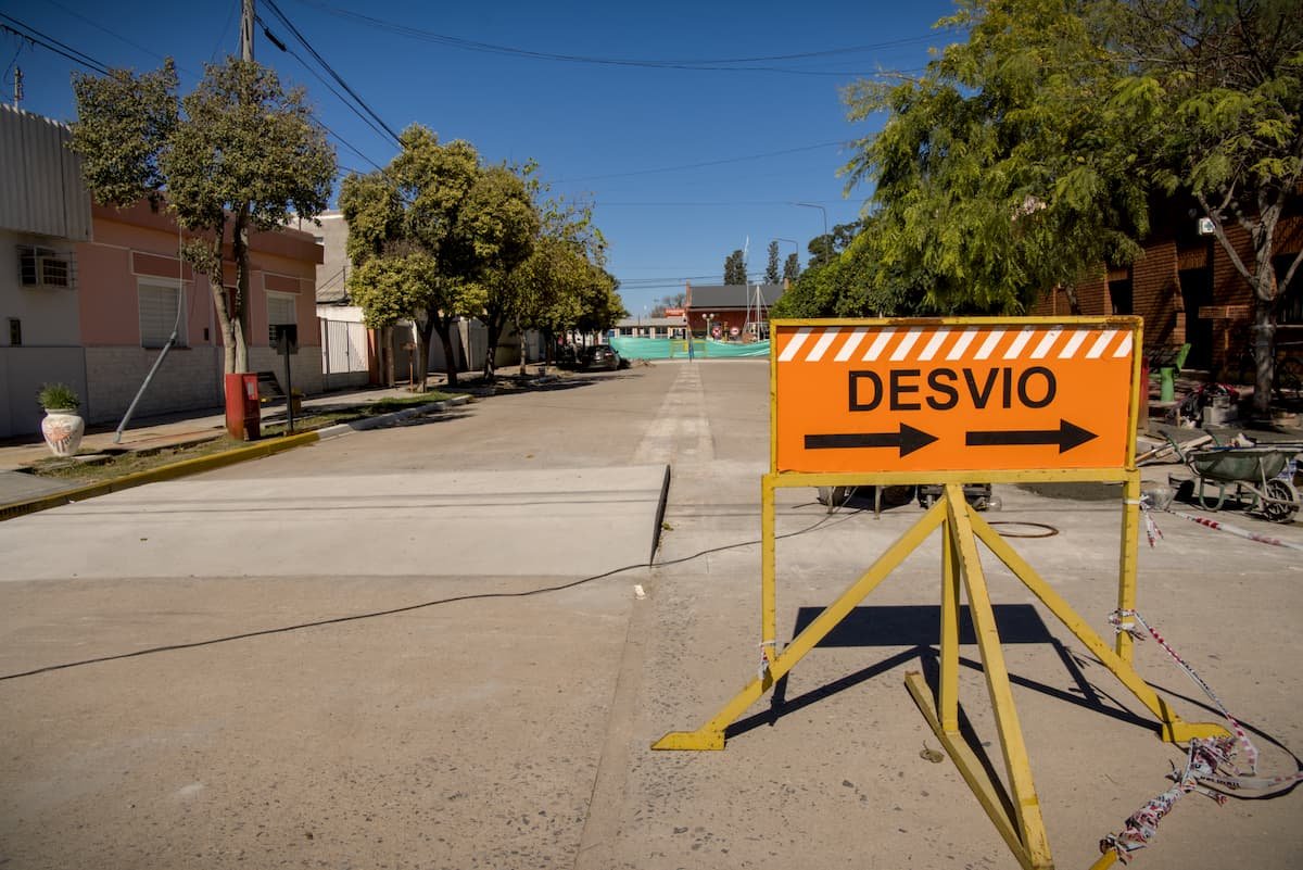 Obras en calles de Santiago Temple