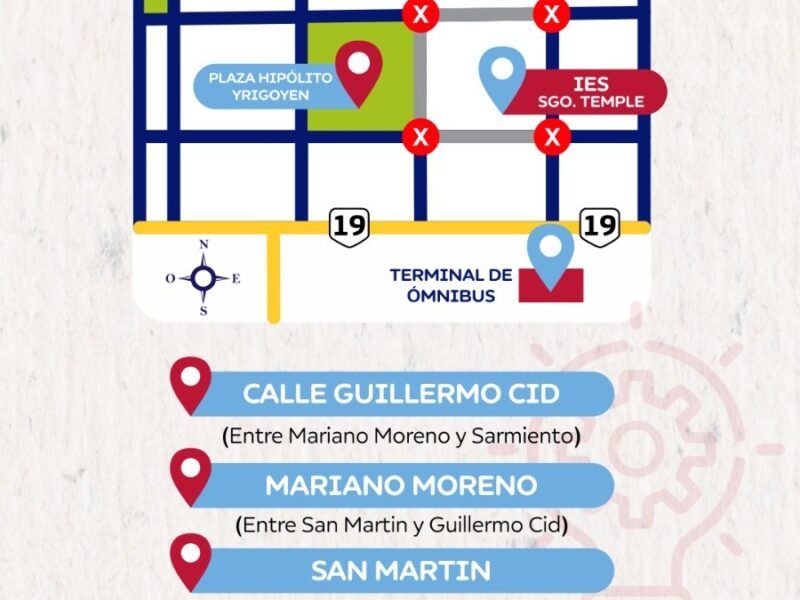 Habrá cortes de tránsito en Santiago Temple por la realización de la 58.ª Feria de Ciencias