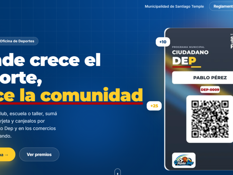 Santiago Temple lanzará «Ciudadano DEP», un programa que une deporte, valores e incentivos para niños y jóvenes